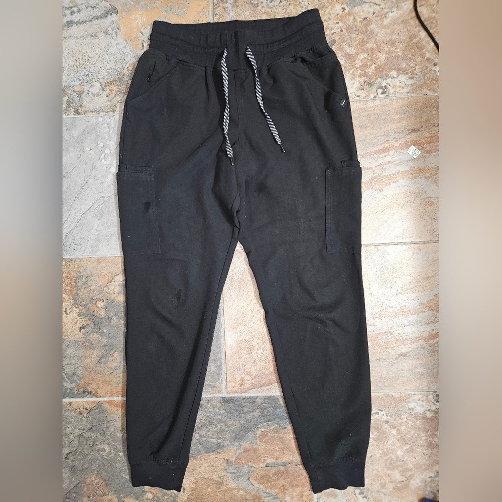 SMALL Jaanuu Black Joggers with Drawstring and Waistband